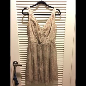 Louis Verdad Organza Lace A-Line Dress